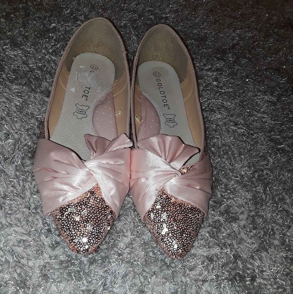 New! Rose Gold sequin shoes